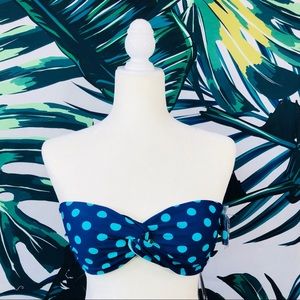 Mossimo Polka Dot Bandeau Halter Bikini Top